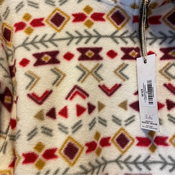 Natural Reflections Women's 1/2 Zip Pullover Long Sleeve Fleece Fair Isle XL NEW - Picture 4 of 8